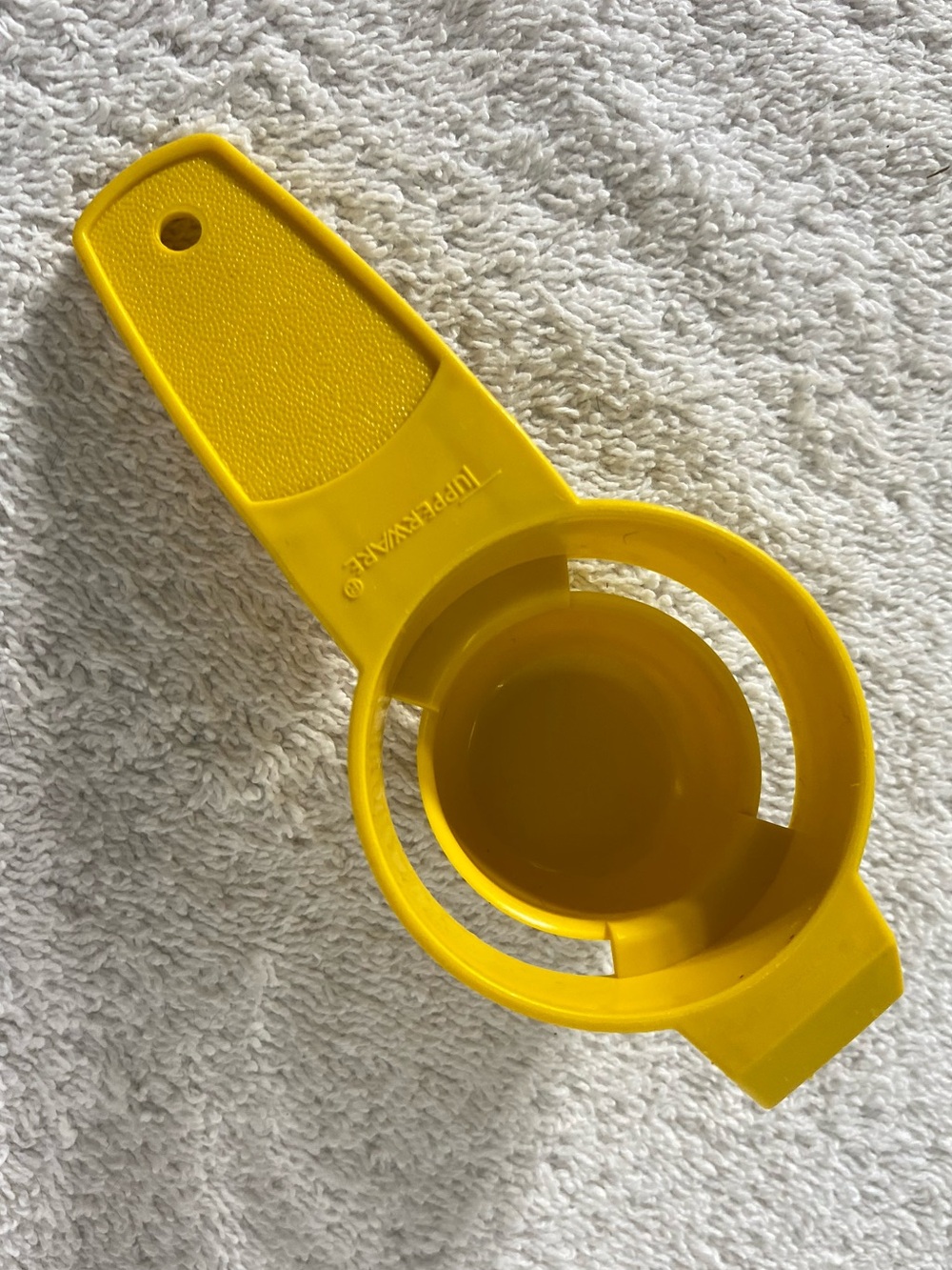 5/$35 Vintage Tupperware Yellow Egg Separator